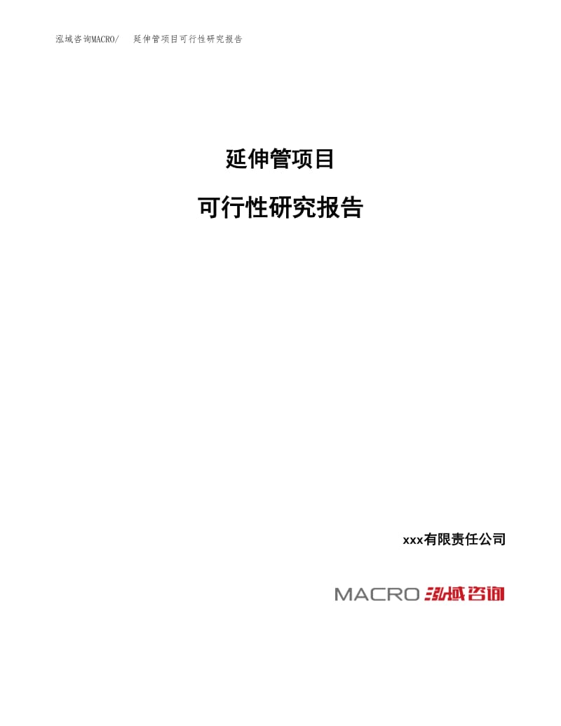 立项备案延伸管项目可行性研究报告.docx_第1页